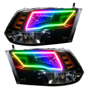 RAM 1500 SLT Headlight Assembly - ORACLE Lighting - ColorSHIFT BC1 Controller - Black - `09-`17